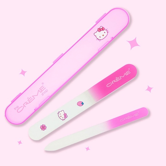The Crème Shop x Hello Kitty Glass Nail File Set - Pink and White - Picture 3 of 5